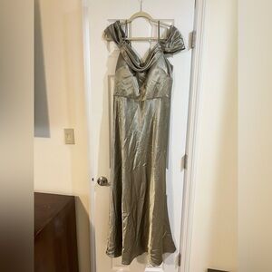 Jenny Yoo Dress for Bridesmaid, Guest, or Prom Sz 18 Sage - WORN ONCE!
